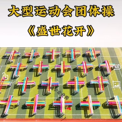 运动会开幕式红绸带舞蹈绸子