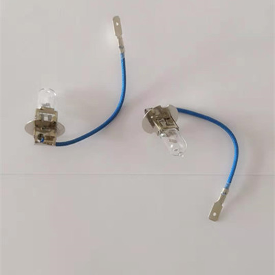 12V叉车带线灯泡H3 12V55W叉车大灯灯泡H3 -24V70W 叉车照明灯泡