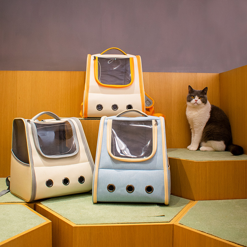 春季猫包双肩高颜值透明移动包便携宠物单肩外出出行猫笼子透气