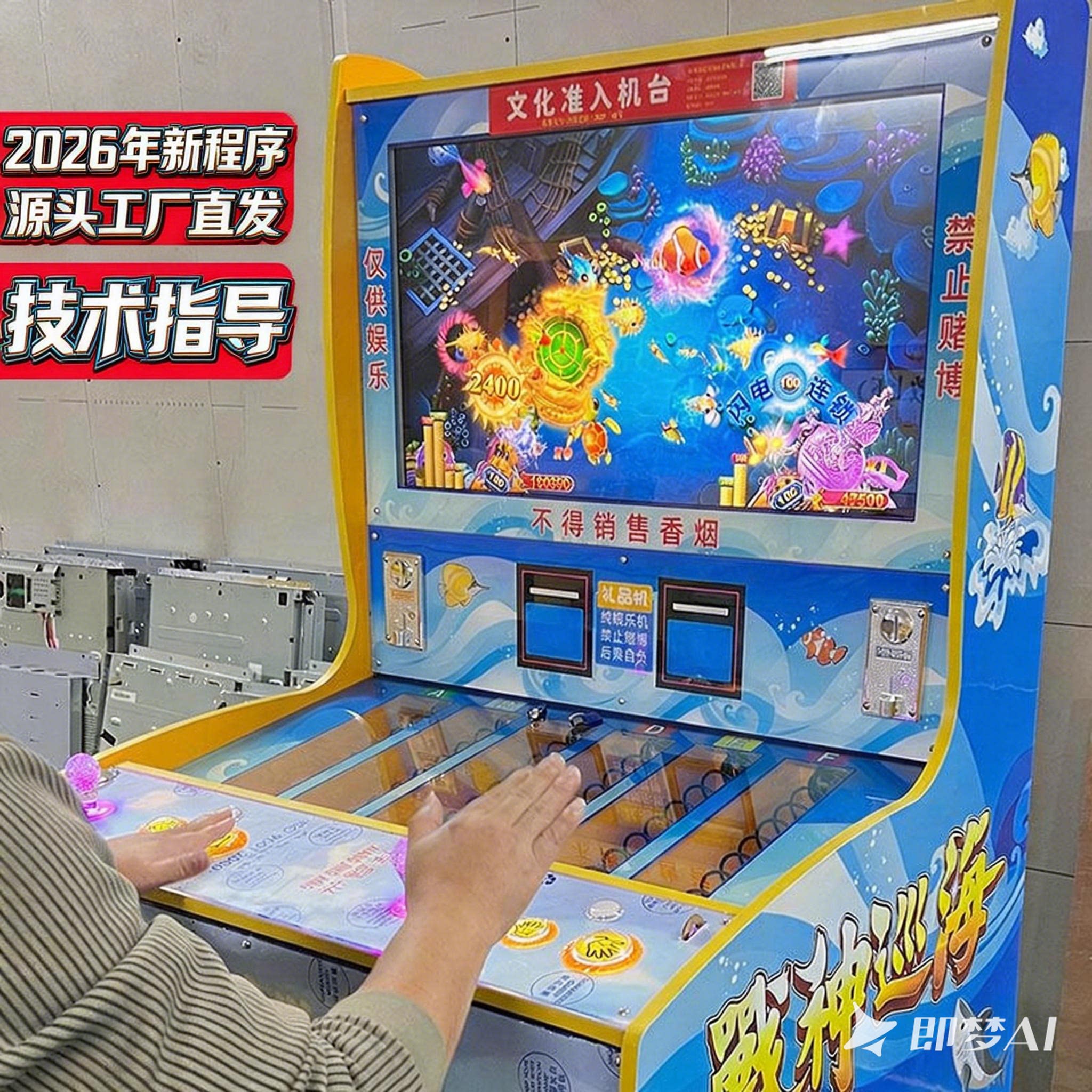 【网红同款】双人打鱼退礼品机扫游艺机/娃娃机/扭蛋