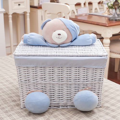 收纳筐藤编创意有盖洗衣篮杂物