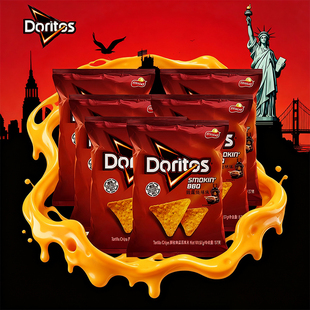 台湾进口多力多滋烟熏烧烤味膨化食品玉米片57g