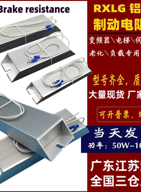 RXLG铝壳变频器伺服再生制动刹车电阻200W300W400W500W1000W50RJ