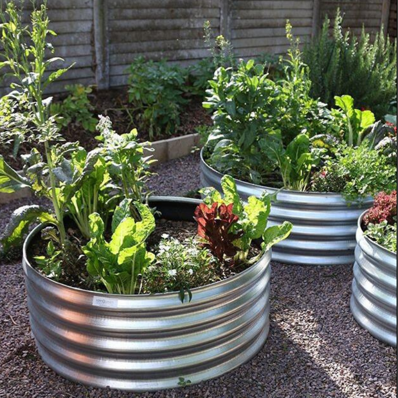 一米菜园金属种植箱框池床蔬菜种植花盆户外庭院花园阳台露台方形