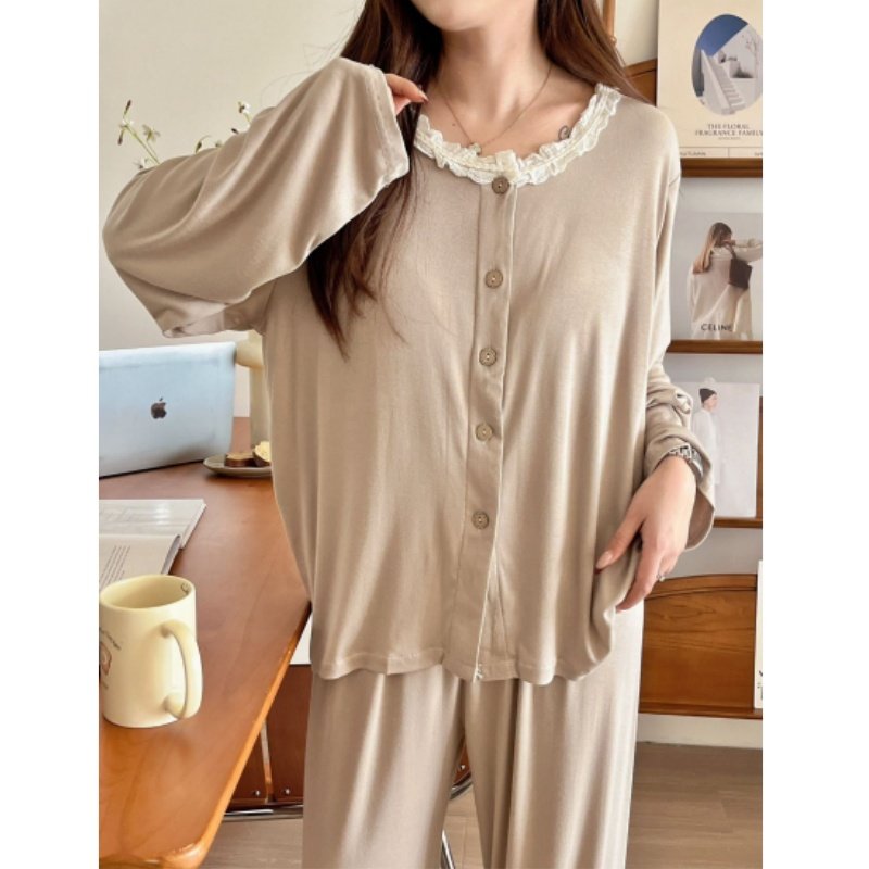 网红卡通月亮小猫德绒长袖睡衣女款秋冬季ins风保暖条纹开衫套装,女士内衣/男士内衣/家居服,睡衣/家居服套装,淘宝优惠券,粉丝福利购,淘宝优惠卷