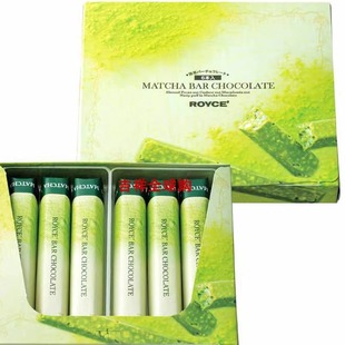日本北海道ROYCE巧克力macha chocolate巧克力棒抹茶杏仁棒棍 bar