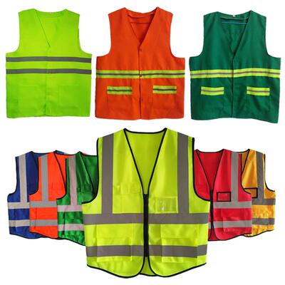 园林绿化环卫反光马甲背心公路养护保洁工作安全衣服铁路荧光黄衣