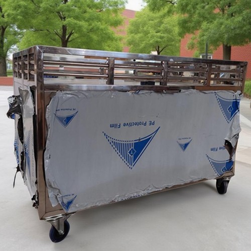 加厚不锈钢货架促销车展示架定制