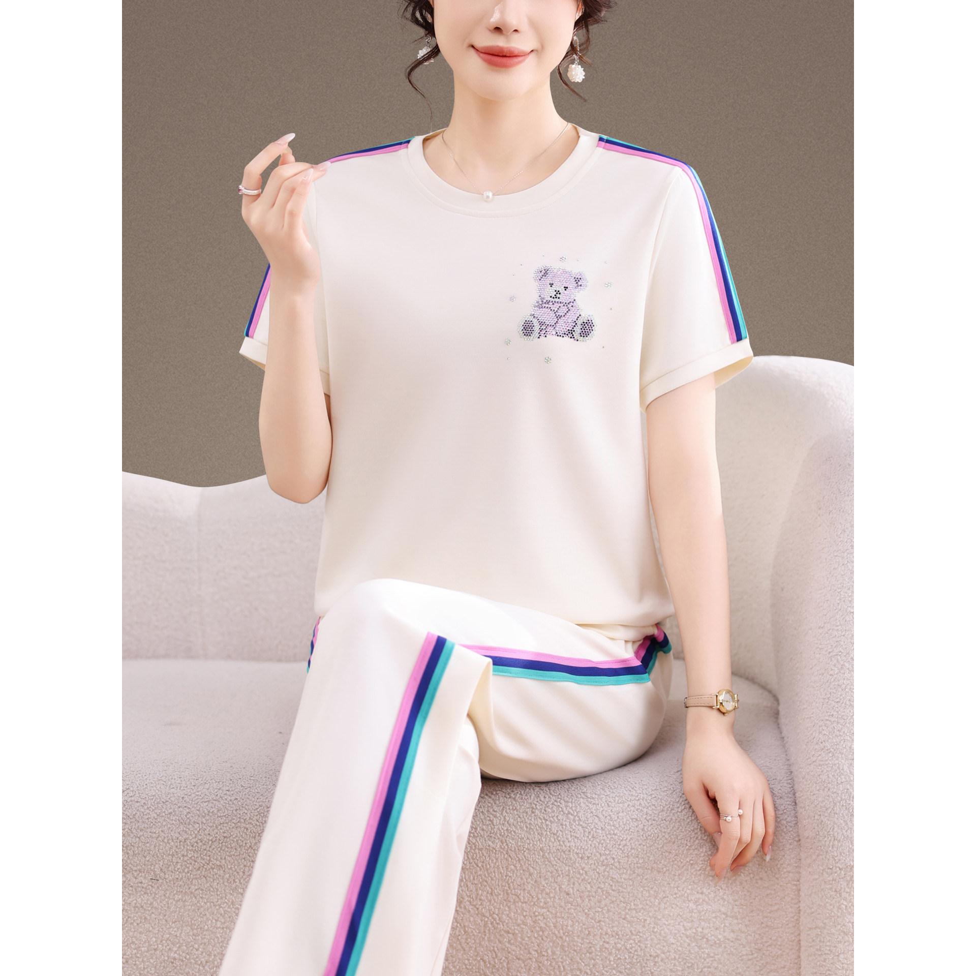 高级感短袖运动套装女夏季新款时尚洋气休闲服气质减龄两件套夏天图片