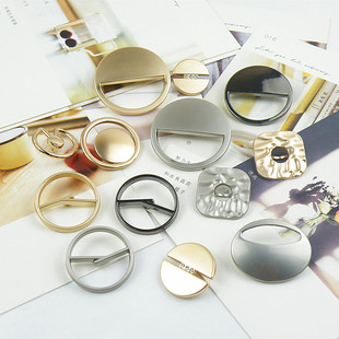 镂空不规则金属纽扣方形椭圆形质感钮扣女装 时尚 外套风衣大衣扣子