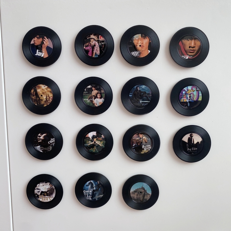 复古黑胶唱片周杰伦冰箱贴吸铁石
