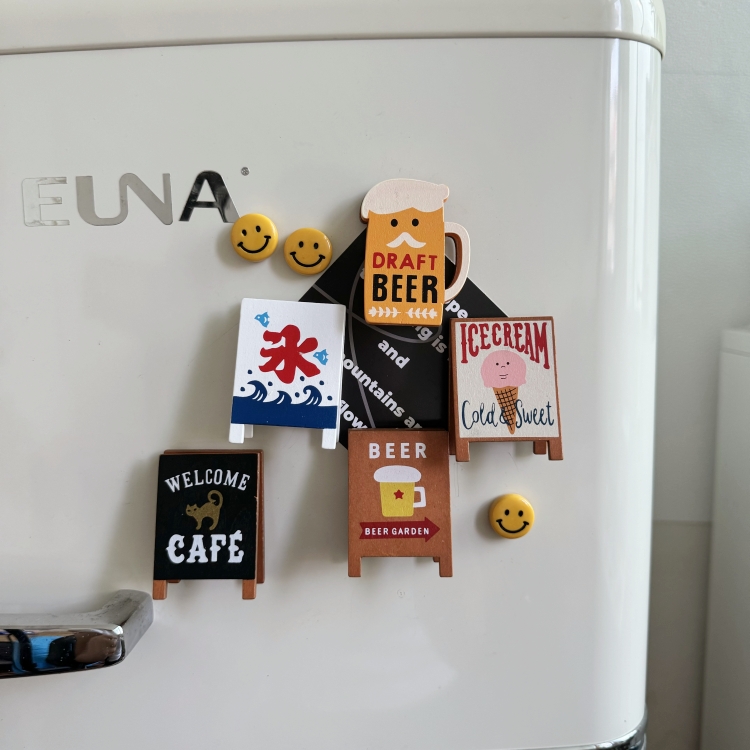 创意复古可爱木质冰箱贴招聘黑板便签留言夹洞洞板磁贴磁力贴装饰