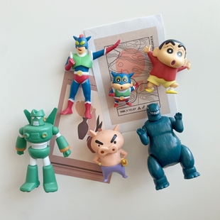 创意康达姆机器人网红冰箱贴磁贴磁力贴动感光波屁屁怪兽洞洞板