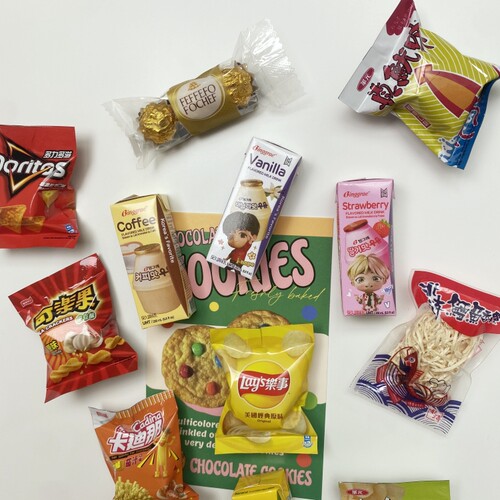 【4个包邮】创意仿真小零食鱿鱼丝磁吸冰箱贴磁贴韩国ins趣味薯片