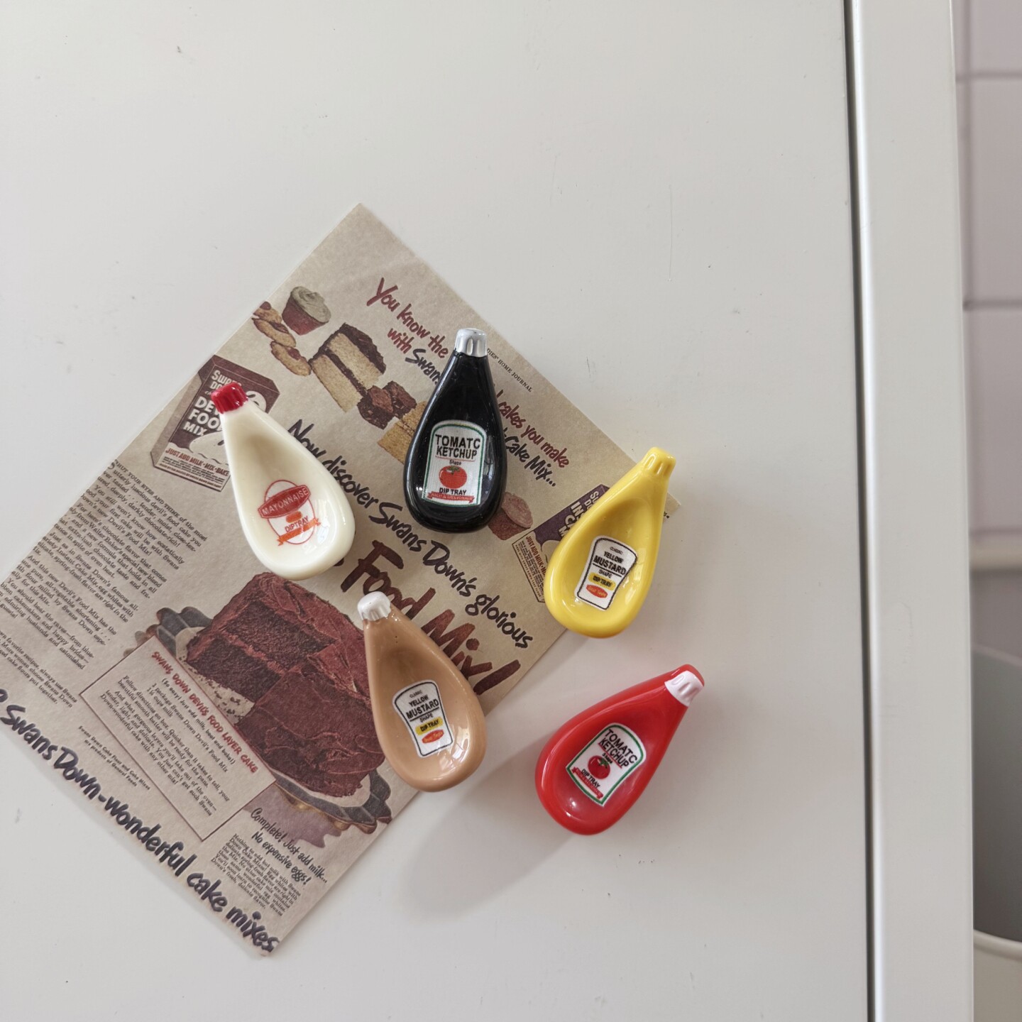 创意番茄酱冰箱贴磁力贴ins洞洞板个性入户门家居装饰磁吸磁贴