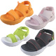 青少年轻便运动凉鞋 夏季 魔术贴透气休闲沙滩鞋 厚底女凉鞋 防滑 新款