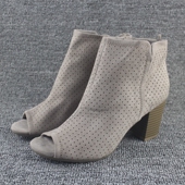 甜美女士高跟鞋 凉靴夏季 透气鱼嘴鞋 春秋时尚 粗跟欧美百搭及踝单鞋