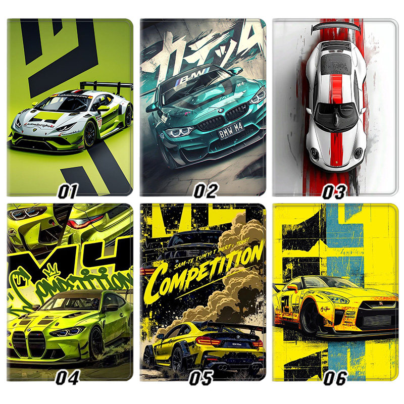 超跑车运动汽车酷炫赛车外壳适用ipad10.2软air345第十代保护套matepad11笔槽mini6小米7pro13寸10.9荣耀