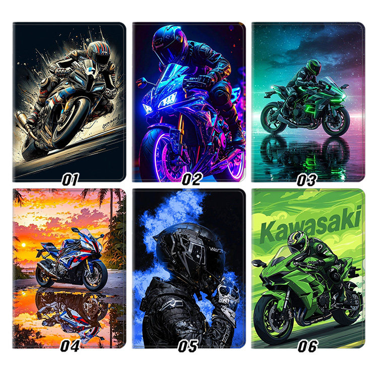 摩托车酷炫外壳适用ipad10.2软air345第十代保护套matepad11笔槽mini6小米7pro13寸10.9荣耀9小新联想