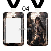 Final Fantasy FF7 Tifa Bus card case with lanyard, student card case, subway card case, peripheral hard card case thumbnail 4
