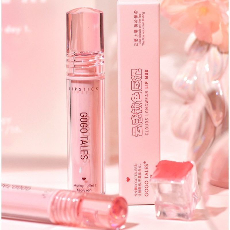 gogotales戈戈舞云感锁色唇泥伪素颜哑光雾面不沾杯唇釉学生口红