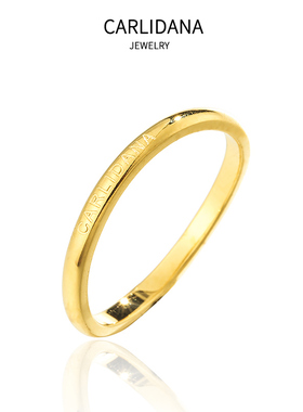 全新设计光刻字母微弧面IPG18k钛钢戒指时尚简约极简风光圈戒指