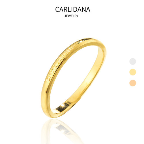 全新设计激光刻字母微钛钢戒指