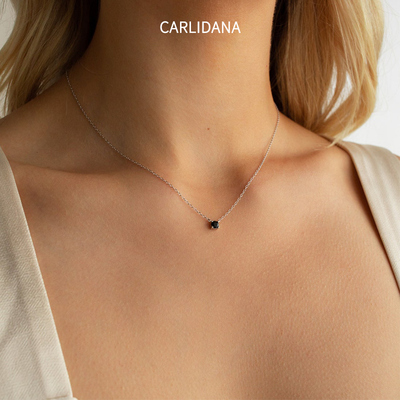 爪镶水晶钛钢ipg14k十字链女