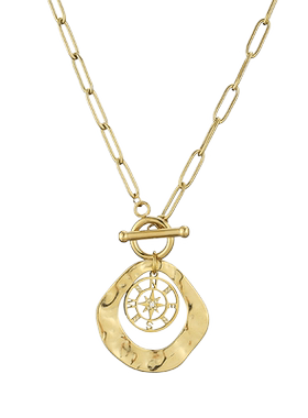 ins双层14k金欧美十字架吊坠新品