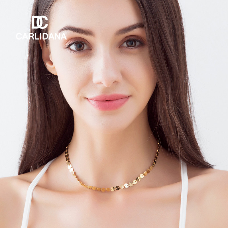 小圆片项链颈带项链短链颈链日韩饰品钛钢镀18K金色项链锁骨链女在类目 饰品/流行首饰/时尚饰品新, 项链中 - 来自Buy2taobao.com提供专业的淘宝代购服务