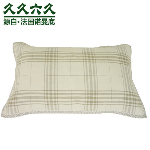 纯亚麻枕巾哈麻双鹤枕巾枕套