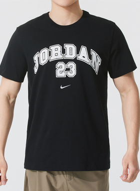 Nike耐克短袖男2025新款 Jordan 圆领印花运动休闲半袖T恤IB7525