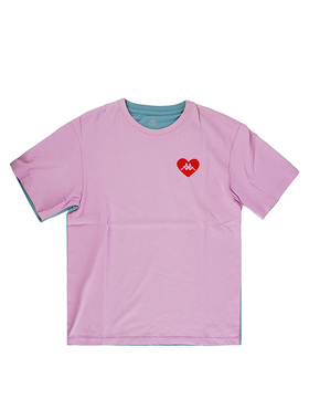 Kappa卡帕男女同款夏季圆领撞色休闲运动短袖T恤K0BY2TD62G-Z53