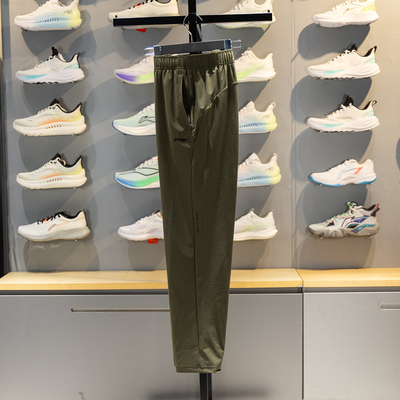 李宁针织运动裤男子2026夏季新款健身直筒速干凉爽卫裤AKYW043