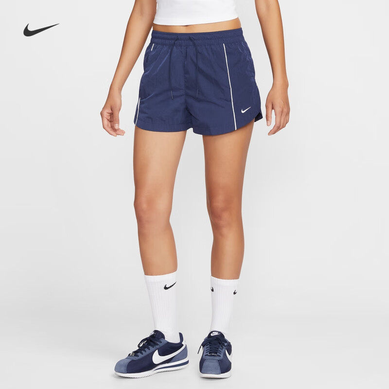 Nike耐克短裤女夏季郑钦文同款训练跑步轻薄运动裤FV7501-410