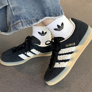 阿迪达斯(adidas)INDOOR黑色百搭舒适休闲运动低帮板鞋JS1412