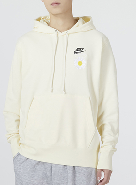 Nike耐克卫衣男子秋季新款连帽印花刺绣休闲套头衫DM4994-113