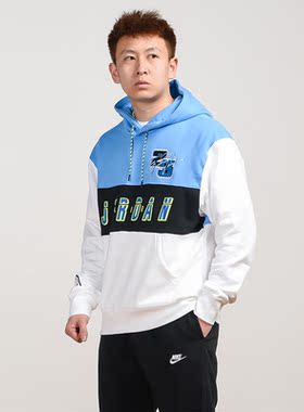 Nike耐克卫衣男装秋季新款印花篮球运动连帽套头衫CV2785-010