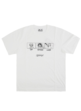 Kappa卡帕男女同款短袖夏季圆领印花海贼王联名T恤K0BX2TD11D-001