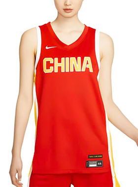 Nike耐克背心女夏季速干篮球球衣中国队客场特别版运动T恤FQ0451