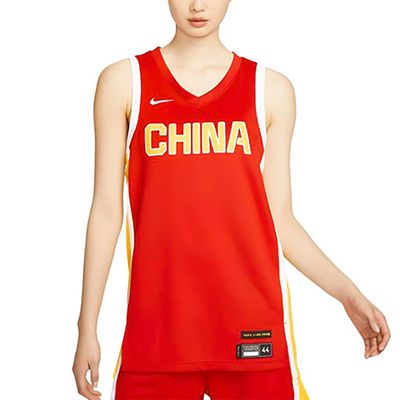 Nike耐克背心女夏季速干篮球球衣中国队客场特别版运动T恤FQ0451