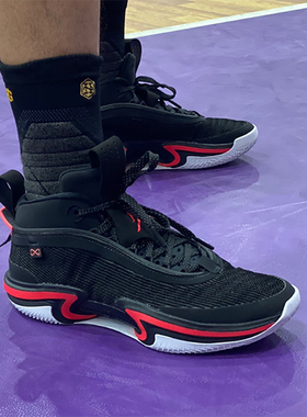 耐克Nike Air Jordan 36 PF AJ36白红黑男子实战篮球鞋DA9053-001