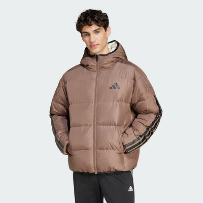 阿迪达斯男冬季连帽羽绒服