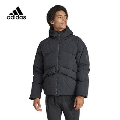 阿迪达斯三叶草男子连帽羽绒服