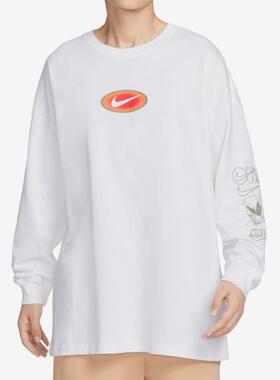 Nike耐克男子上衣秋季时尚印花宽松百搭长袖T恤FD1312-100