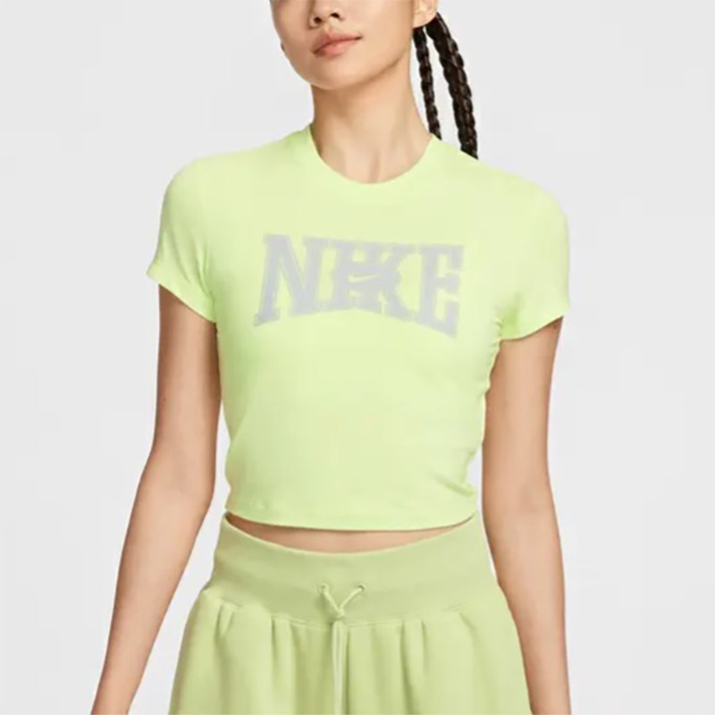 Nike耐克短袖女夏季圆领修身时尚百搭运动休闲半袖T恤HQ1710-360