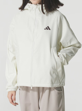 阿迪达斯（adidas）女装MS SOFTSHELL JK 连帽外套KC0055
