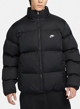 Nike耐克男子秋冬新款保暖防风棉服运动休闲立领外套FB7369-010