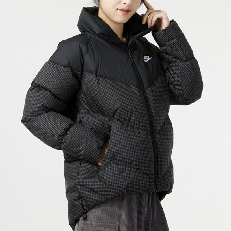 耐克连帽女子运动休闲短款羽绒服
