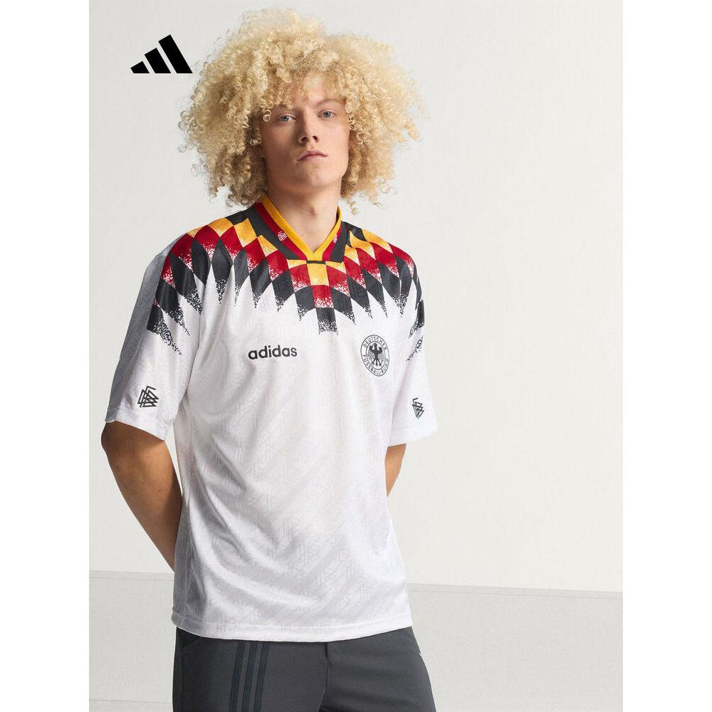 阿迪达斯adidas男子DFB H JSY94德国队1994复古足球短袖T恤JN3705